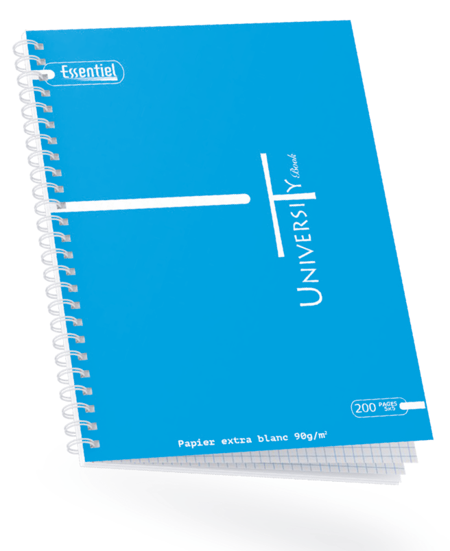 Cahier Université 240 pages 90grs 5/5 A4 Essentiel